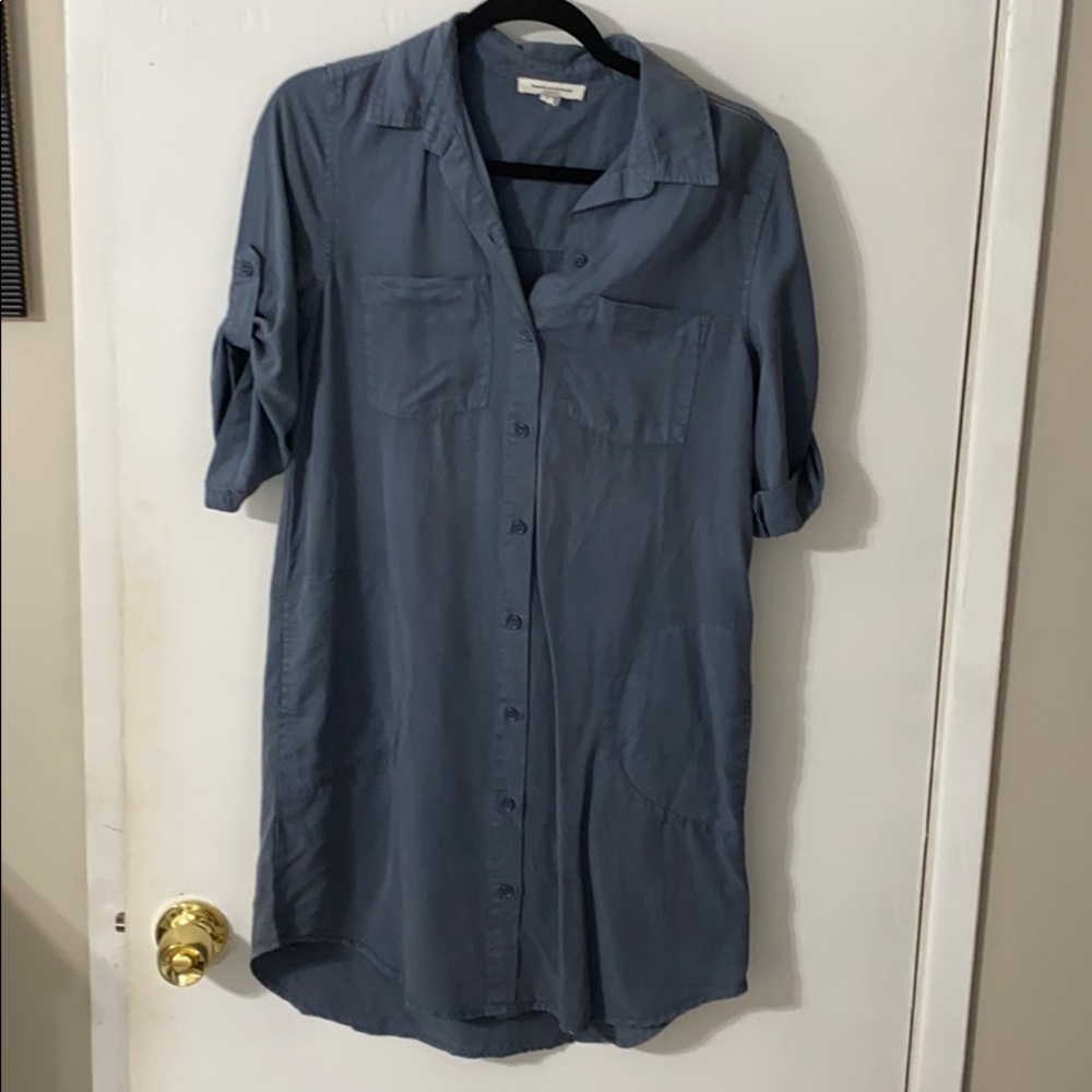 Button up tshirt dress